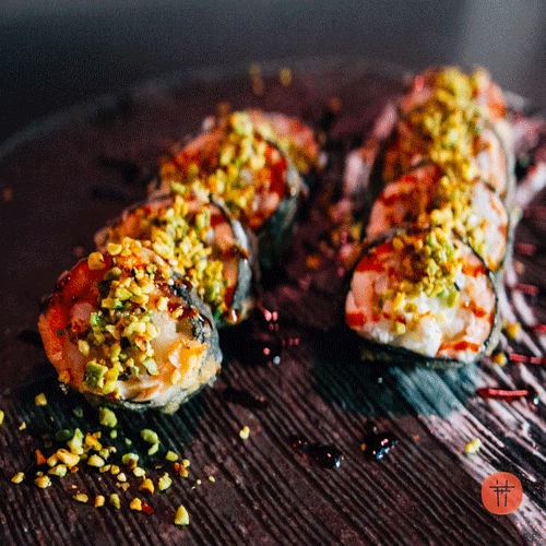 hagakure sushi fusion TOP ROLL PISTACCHIO <br> UNA PRELIBATEZZA SALUTARE